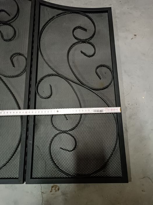 Parawan kominkowy osłona kominka kratka kominek grill ognisko PRL ozdo