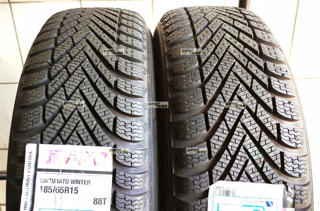 2x 185/65r15 Pirelli Winter Cinturato Tm E/B/66dB 3 lata gwar.