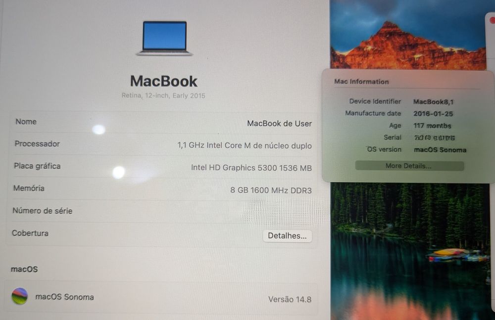 MacBook 12 Cinza (ver descrição)