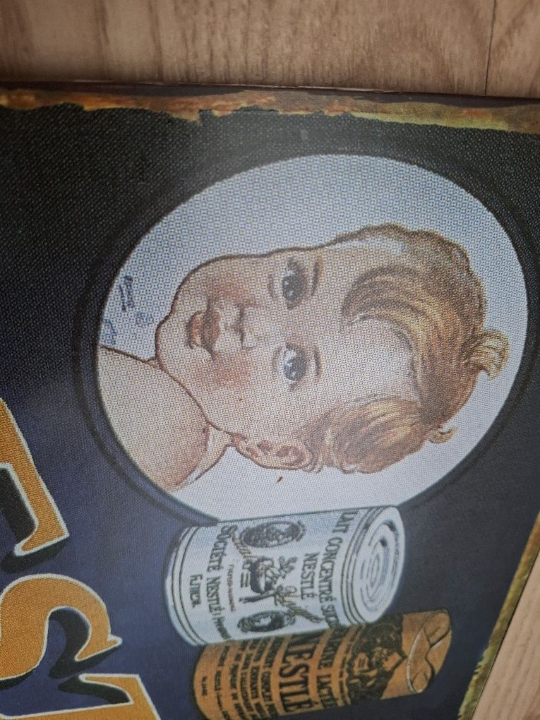 Blaszana reklama Nestlé. Ozdoba,Obraz