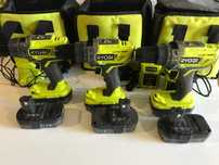 Шуруповерт Ryobi ONE+R18PD3  акумуляторний комбінований дриль з Англії