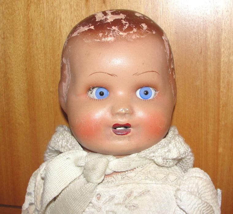 Antigo boneco bébé anos 40/50? com +/- 50cm de altura