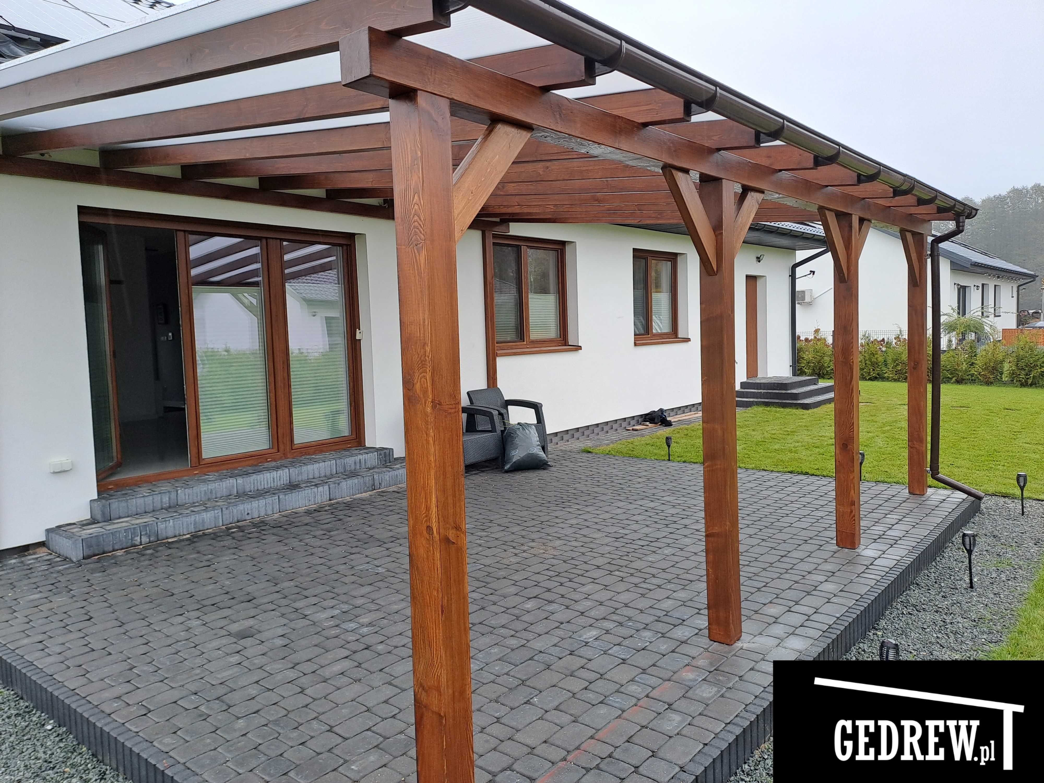 zadaszenie wiata nad tarasem pergola patio 6x5m