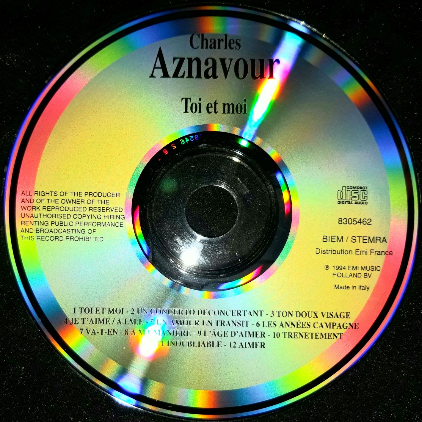 Aznavour – Toi Et Moi (CD, 1994)