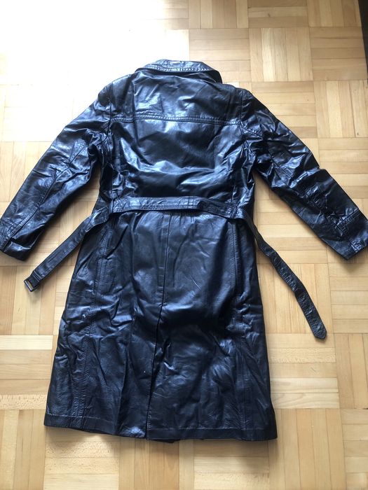 Płaszcz skórzany męski