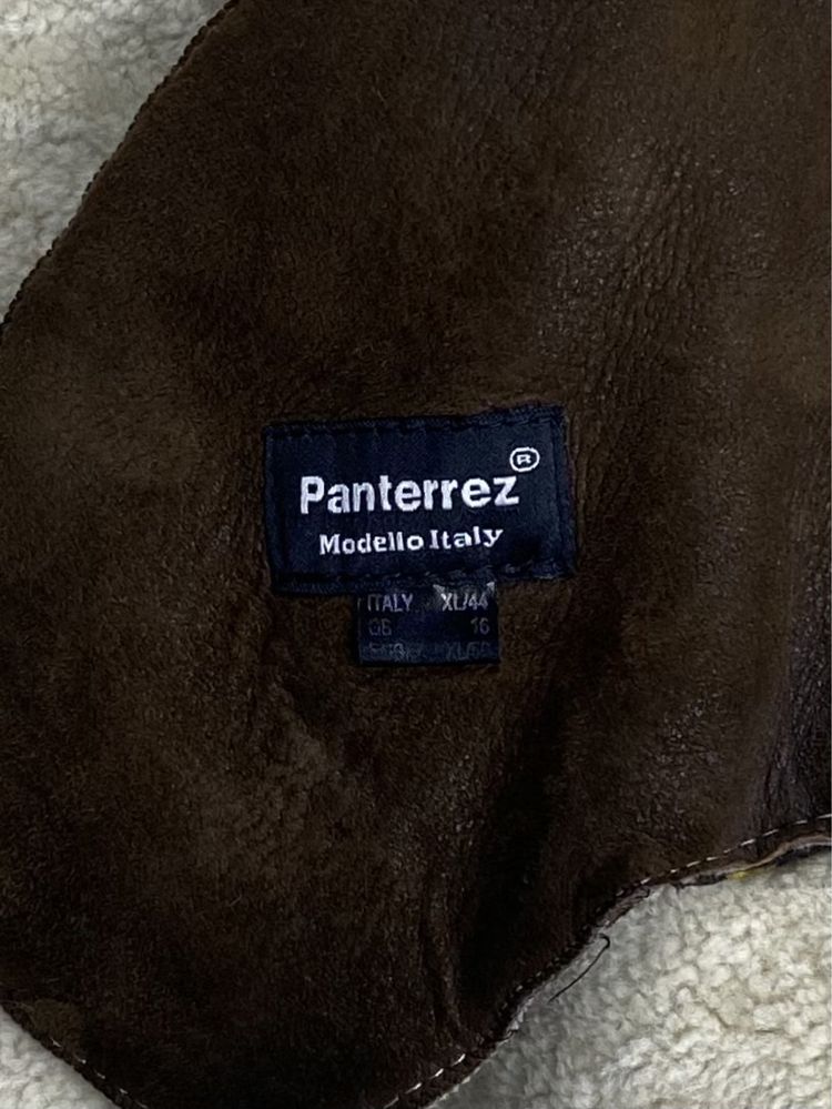 Panterrez дубленка XL размер L женская с натурального меха оригинал