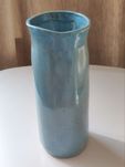 Wazon ceramiczny turkusowy pastelowy handmade rękodzieło
