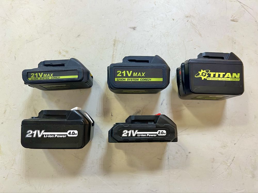 Аккумуляторы TITAN, Sakuma, Makita LXT
