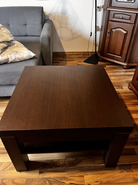 ława brązowa z dodatkowym miejscem pod