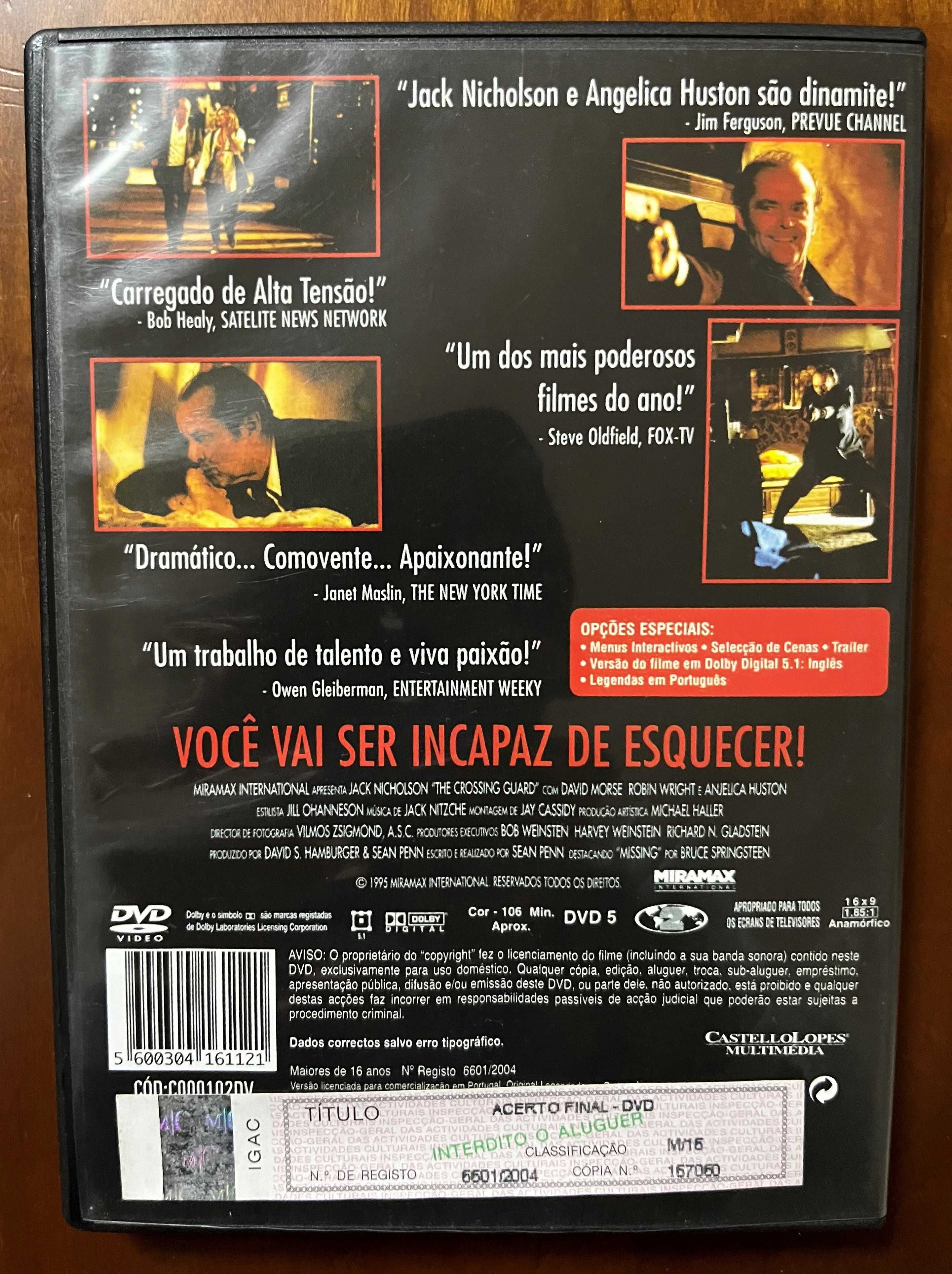 DVD "Acerto Final" de Sean Penn