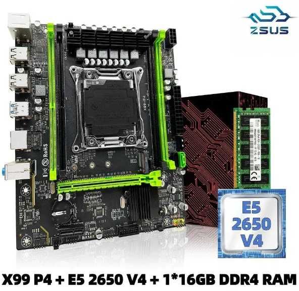 Zsus x99 2011 2650v4 16 GB DDR 4