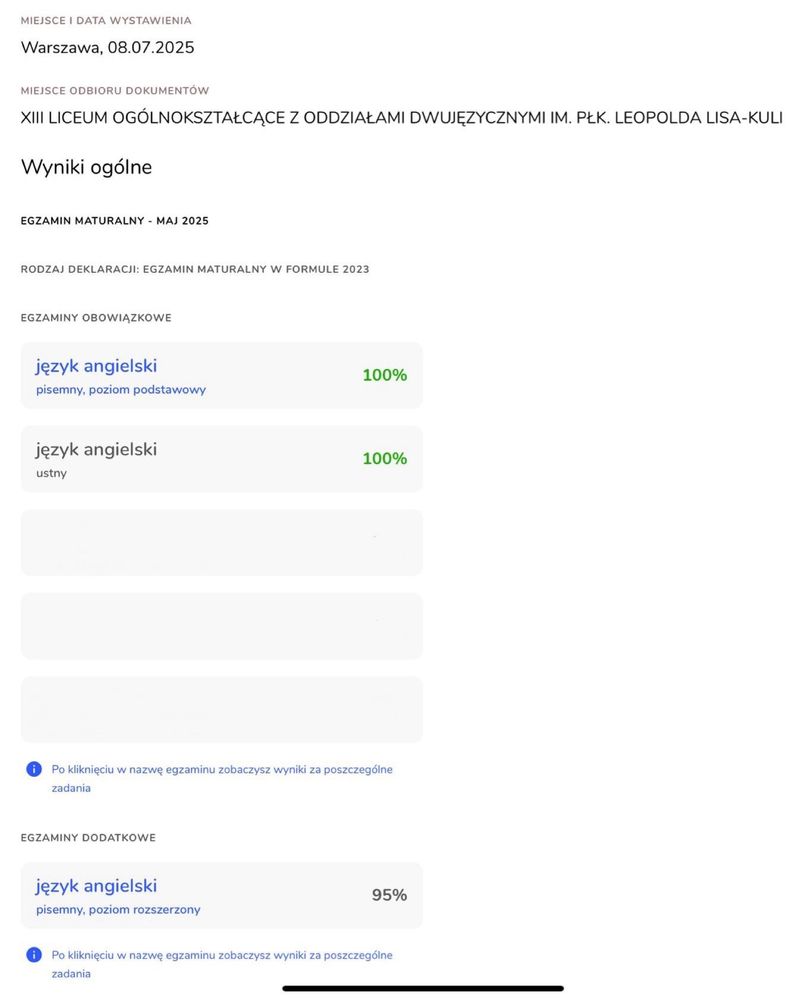 korepetycje język angielski, matura, egzamin ósmoklasisty