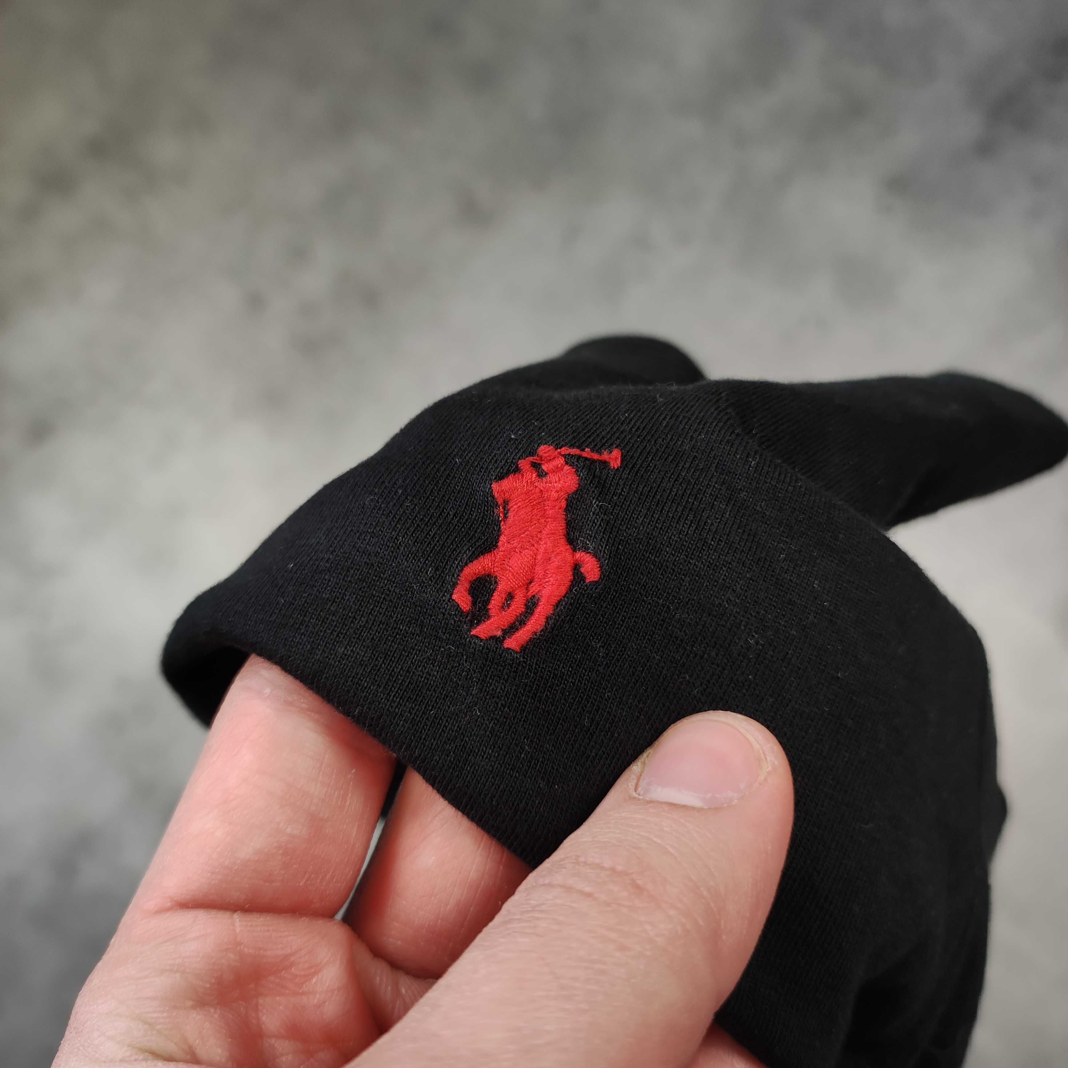 MĘSKA Koszulka Klasyczna PREMIUM Czarna Mały Konik Polo Ralph Lauren