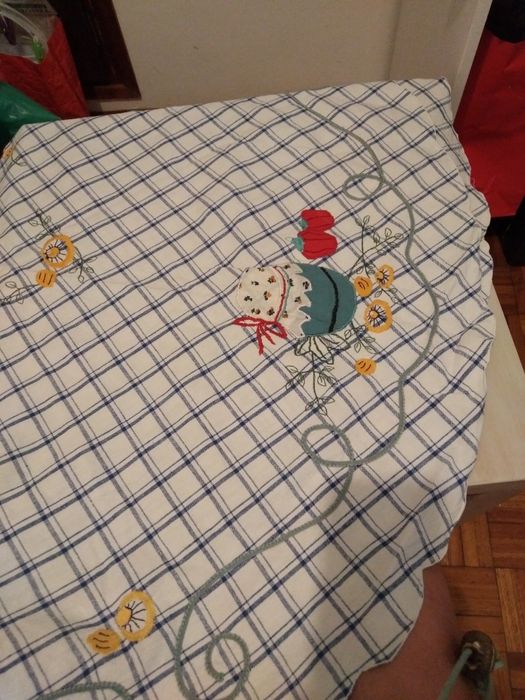 Toalhas de mesa.