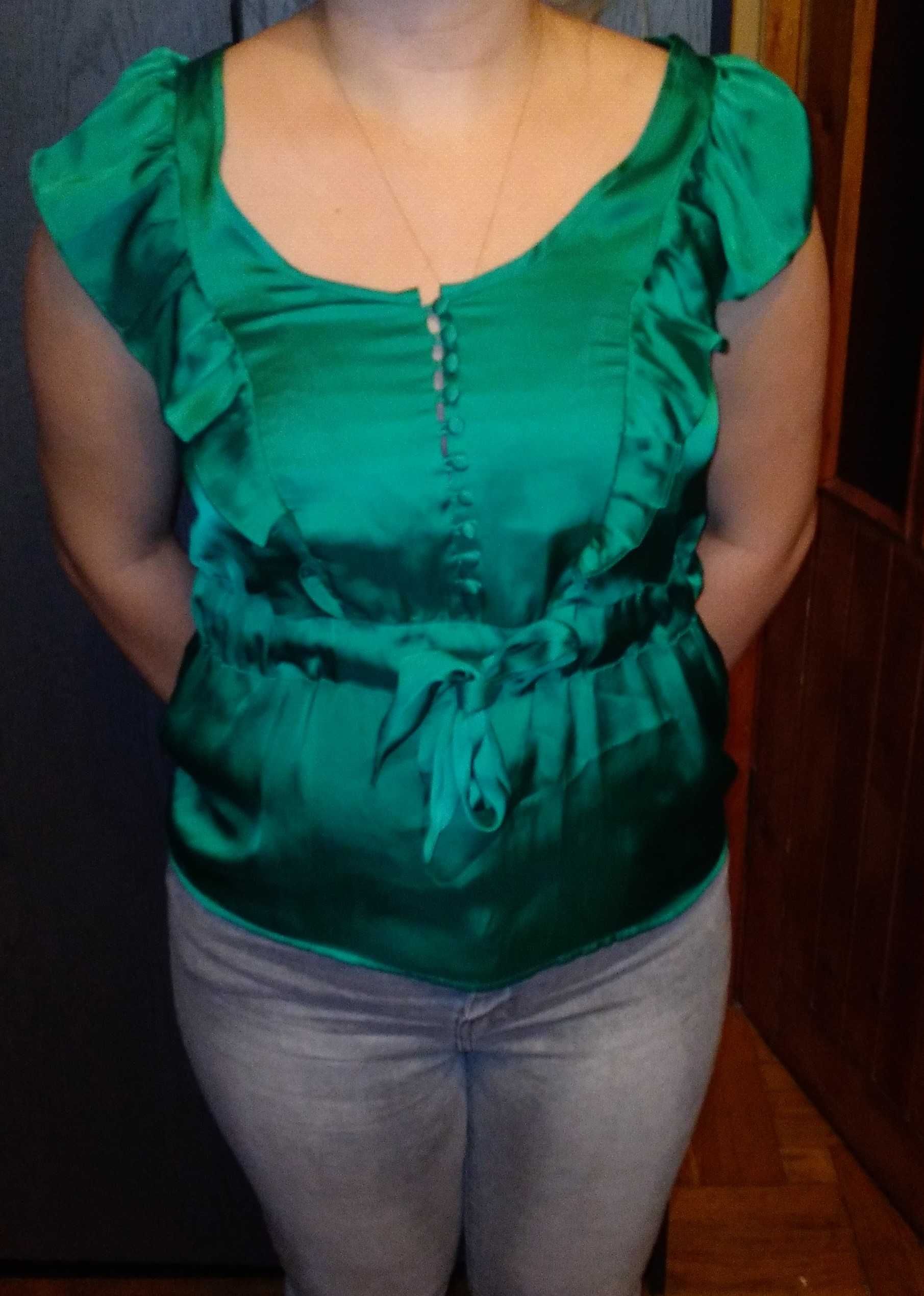 Zielono-turkusowa bluzka
