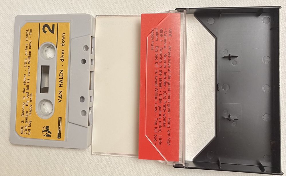 Van Halen Diver Down kaseta audio vintage stare wydanie
