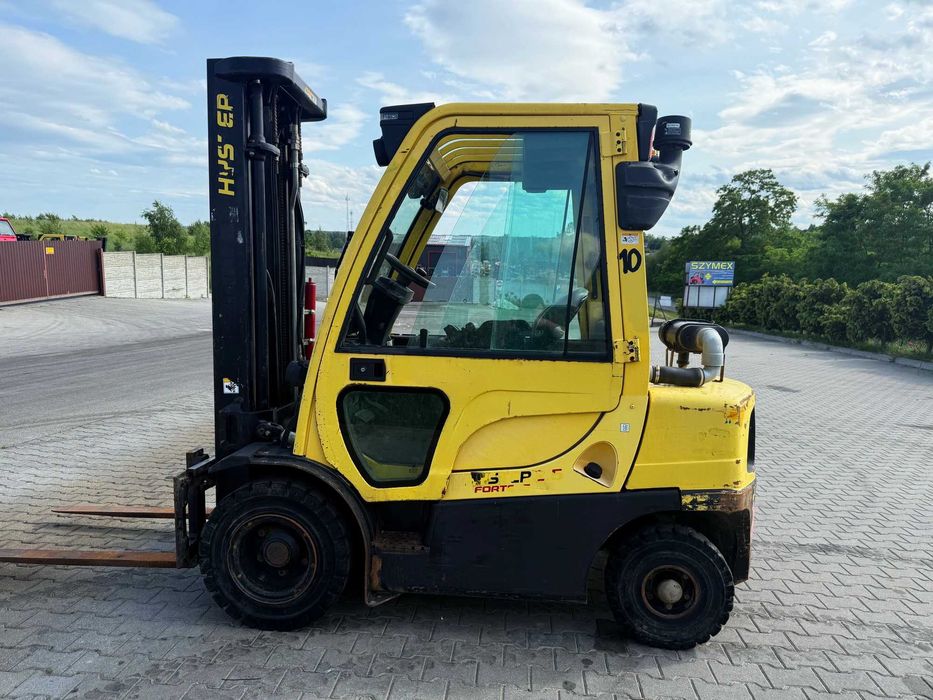 wózek widłowy HYSTER H2.5FT diesel Yanmar Triplex 5.50m kabina 9600mtg