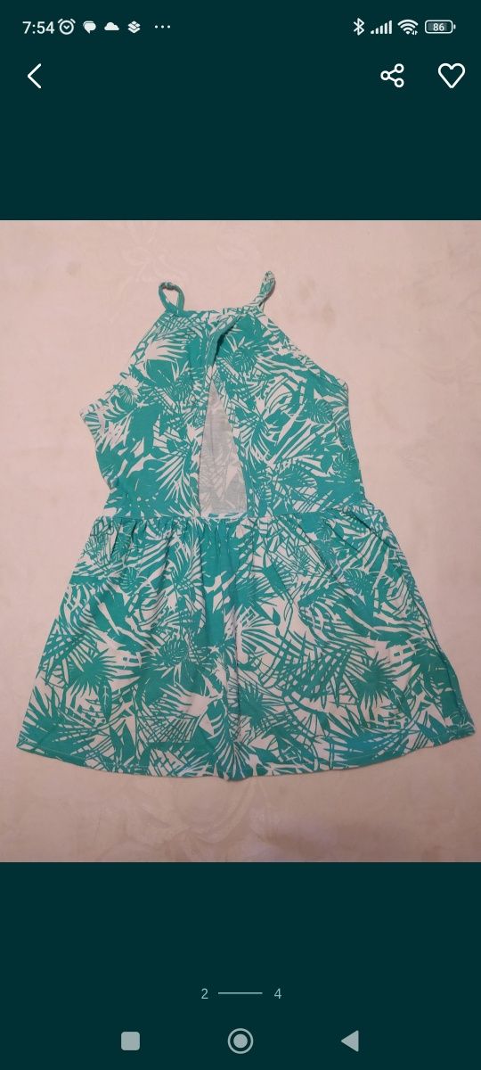 Vestido de Verão. Como Novo. 4 Anos