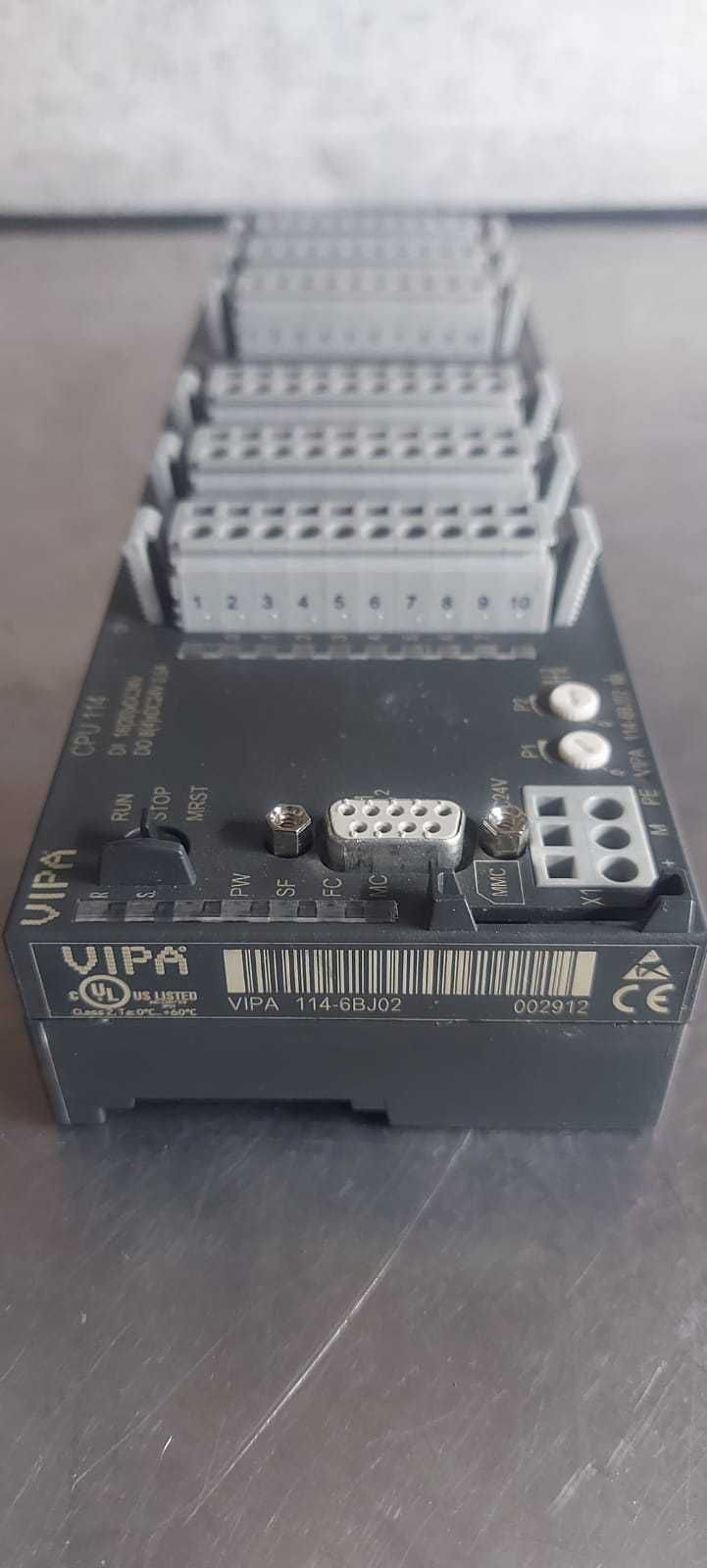 Sterownik PLC VIPA CPU 114-6BJ02 + moduły wej/wyjs EM123-4EJ01