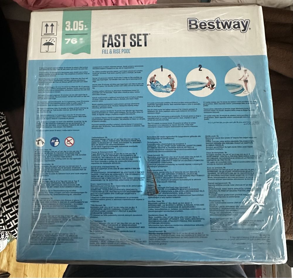 Basen rozporowy okrągły Bestway FastSet 305x305 cm