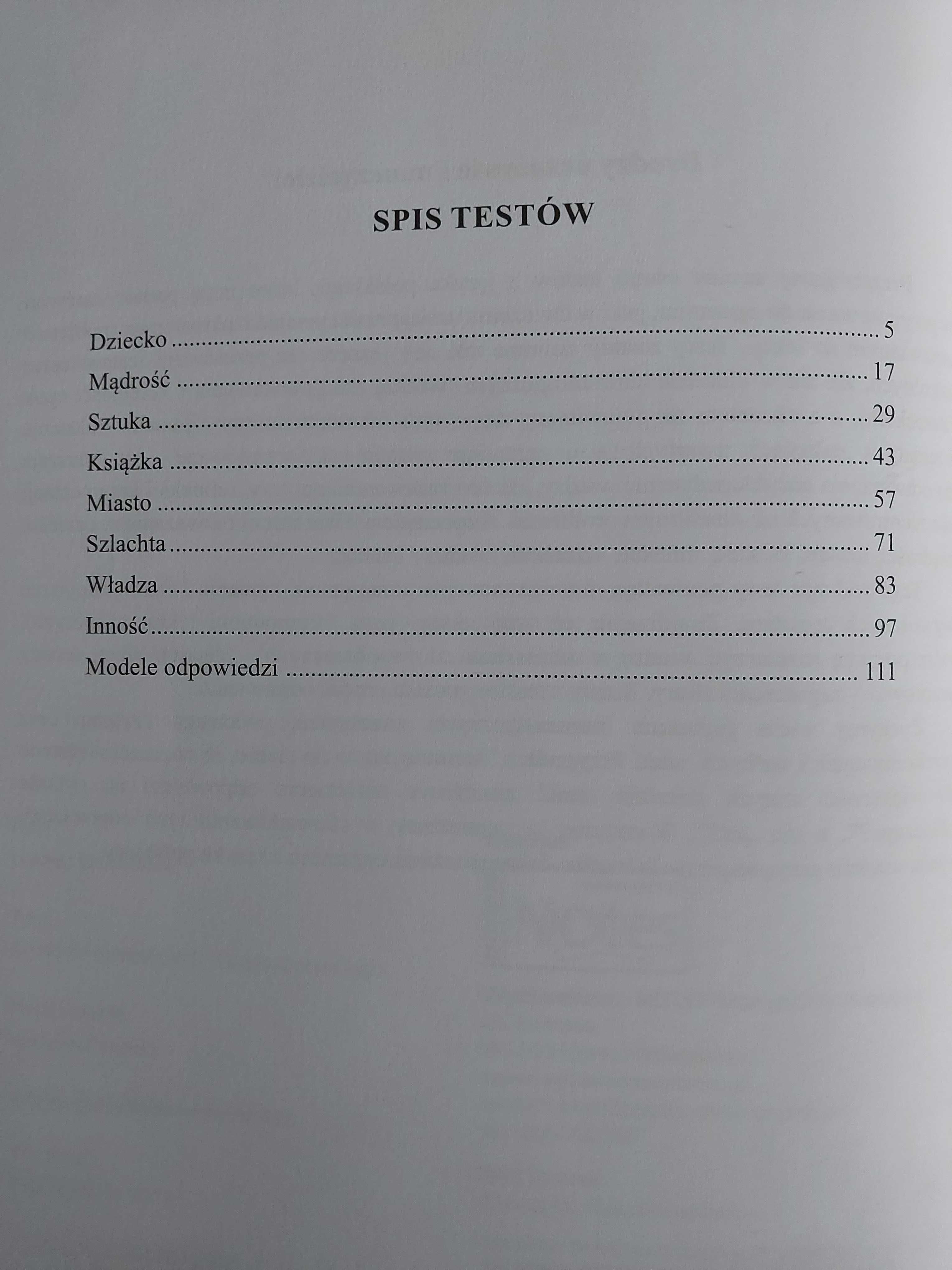 Nowy zestaw testów " Egzamin ósmoklasisty z języka polskiego "