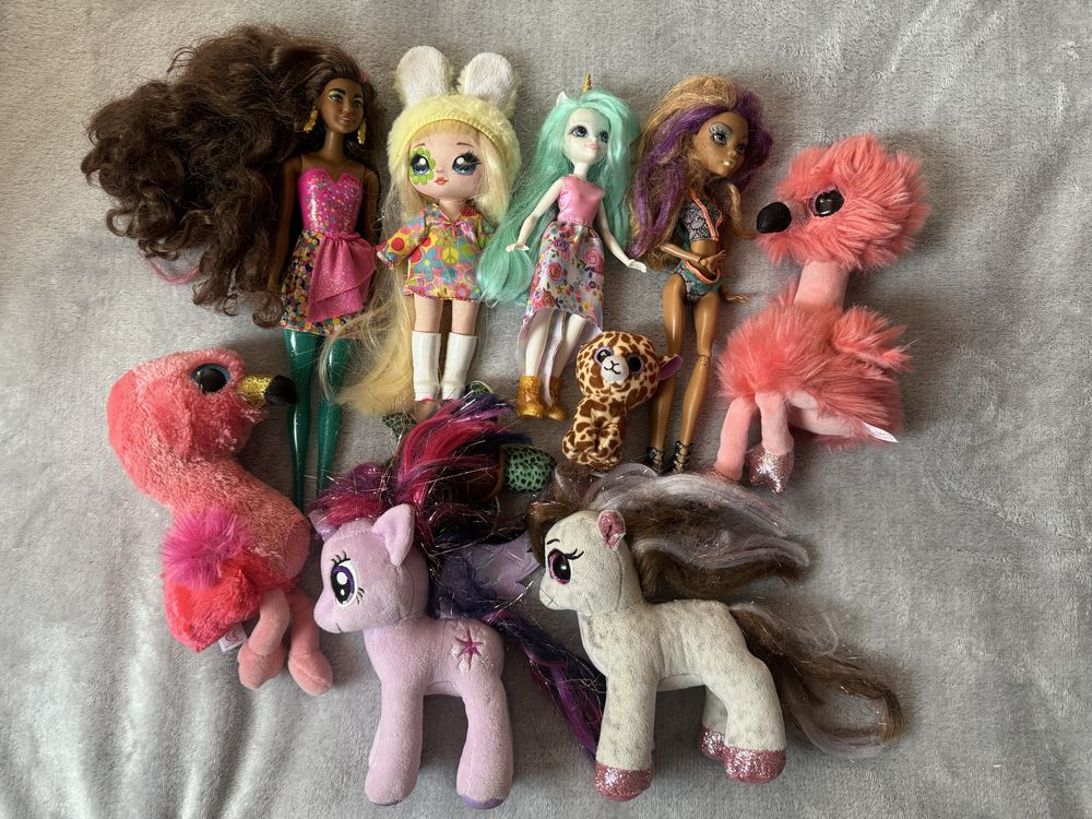 Ляльки barbie, monster high, enchantimals, поні, мʼякі іграшки