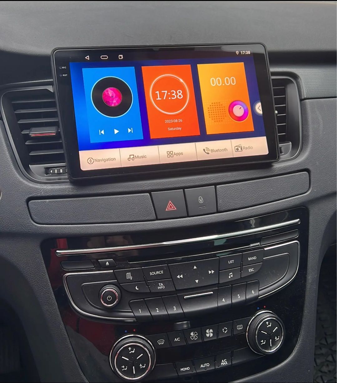 Rádio Android 13 com GPS Peugeot 508 (Artigo Novo)