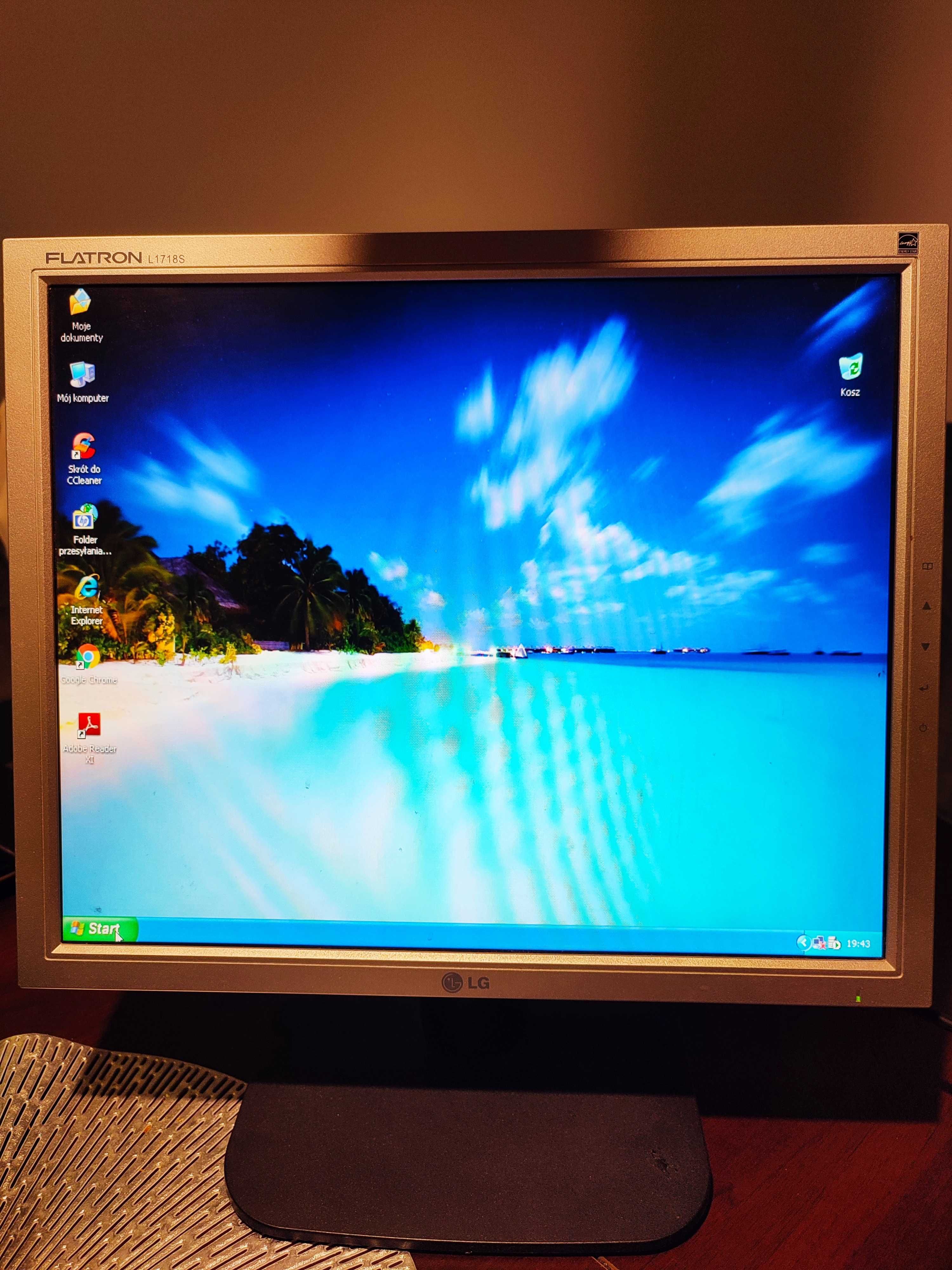 Komputer HP Compaq dc7600 SFF z monitorem LG  Flatron L1718S