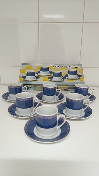 Conjunto de 6 chávenas café