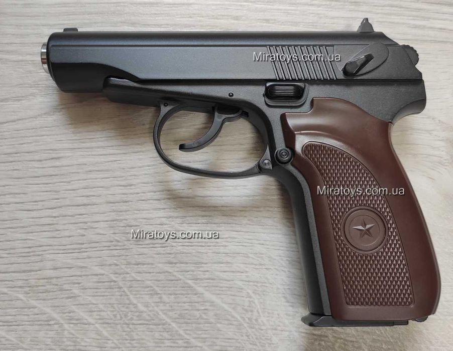 Іграшковий металевий пістолет Макарова з Глушником ПМ Galaxy G29A