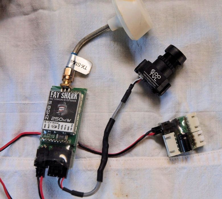 Kit Óculos FatShark Predator RC VisionV3 Teleporter FPV Drones