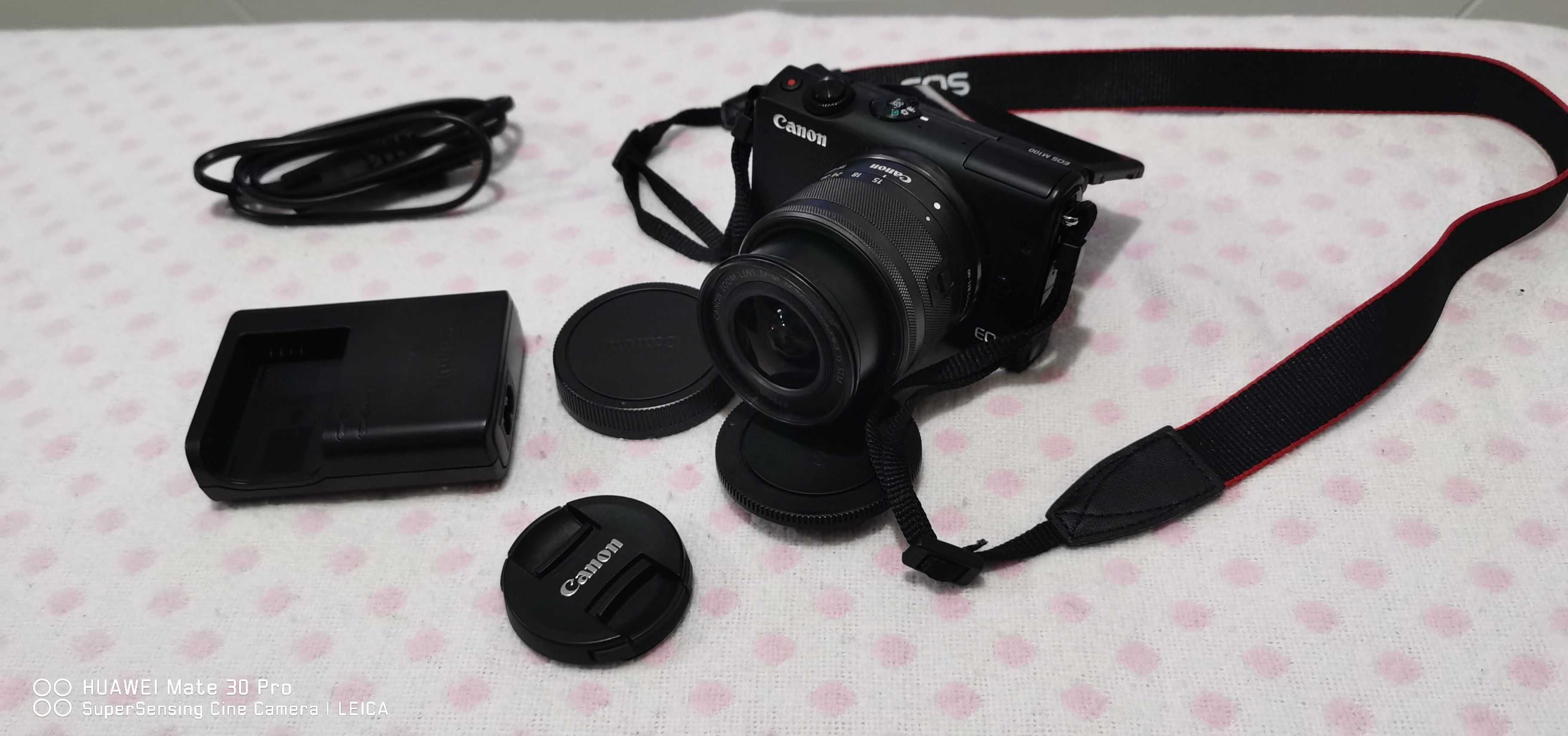 Canon eos m100 + kit filmagem