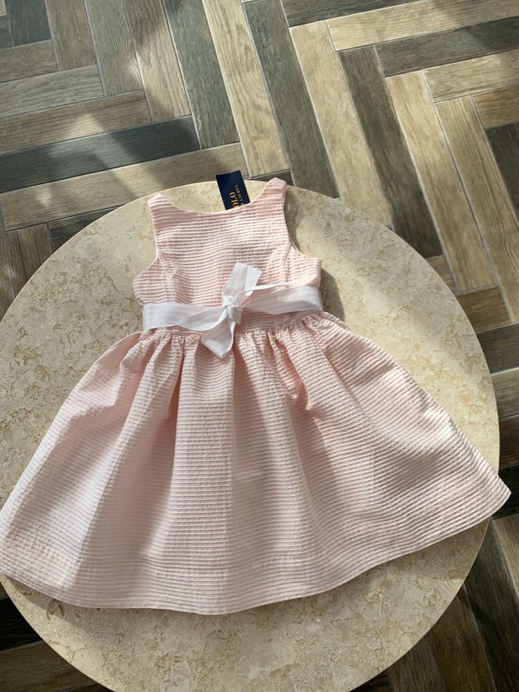 Платья для девочек Ralph Lauren Pintucked Dress, Оригинал, Распродажа