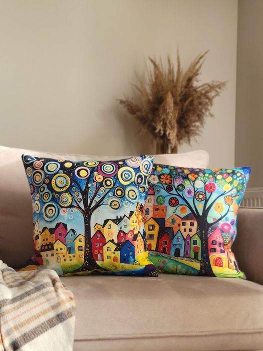 Poszewki na poduszki drzewo (2 sztuki)