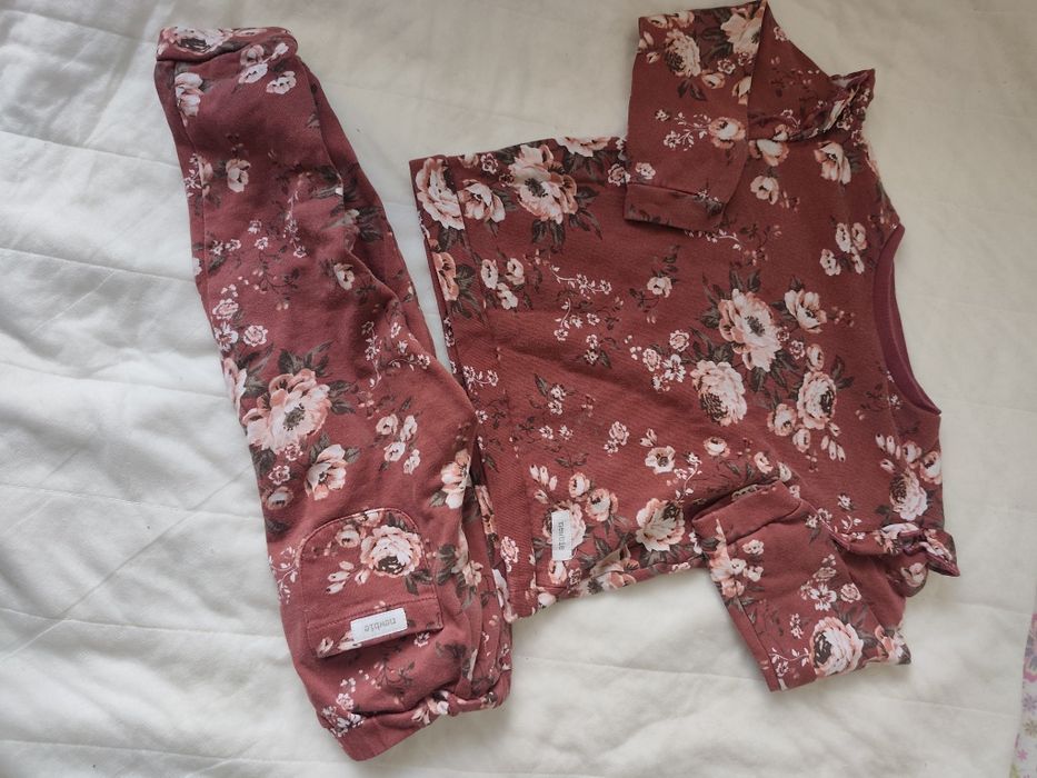 Dresik ,komplet w kwiaty Newbie 98