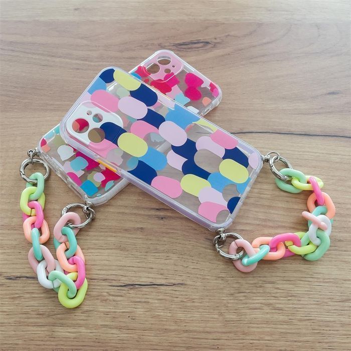 Elastyczne Etui Color Chain z Łańcuszkiem do Xiaomi Redmi Note 10 Pro