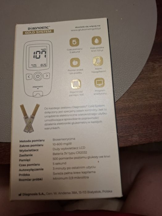 Glukometr Diagnostic Gold System