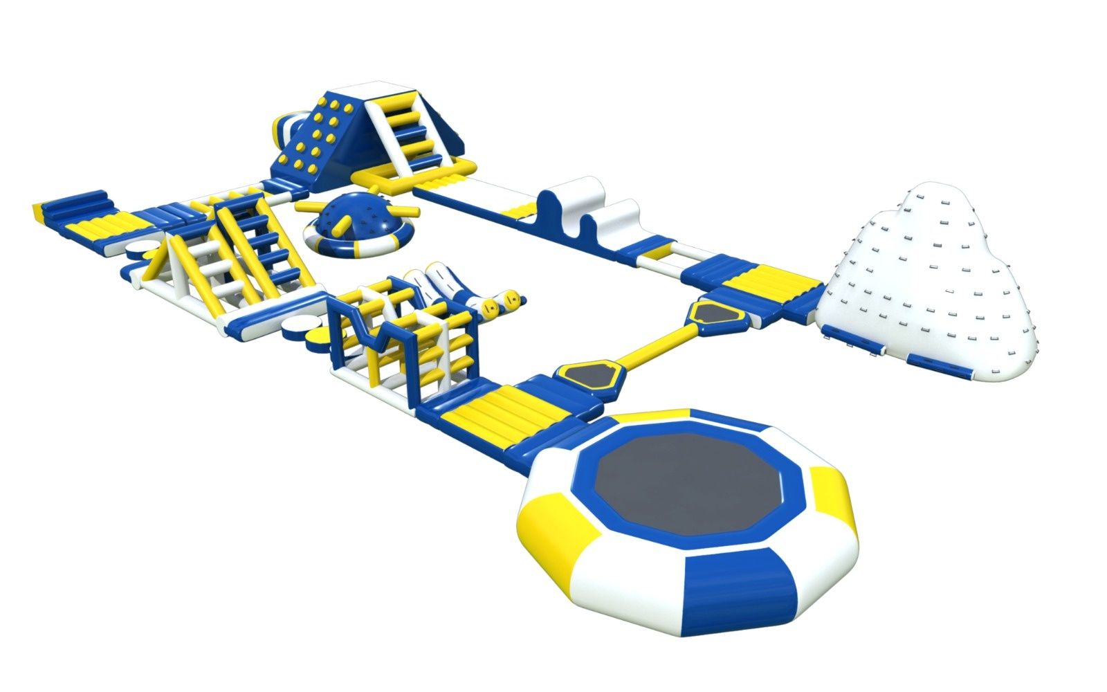 Dmuchany tor wodny park dmuchańce dmuchaniec dmuchana zjeżdżalnia