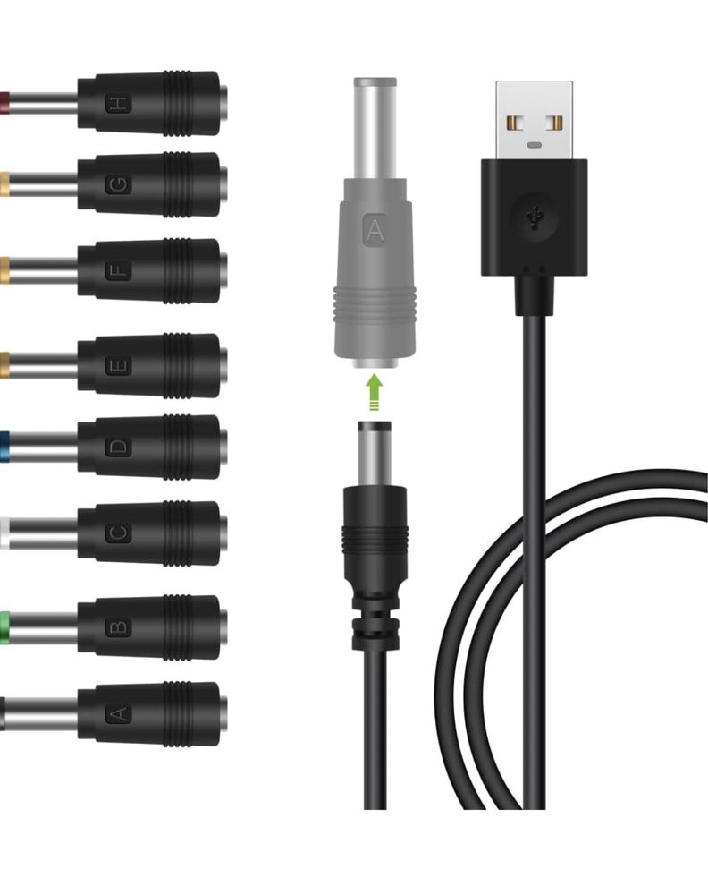 LANMU Kabel USB na DC, 8 w 1, USB