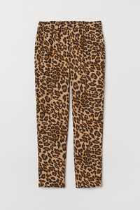 H&M plus size animal print spodnie na gumce rozmiar 42