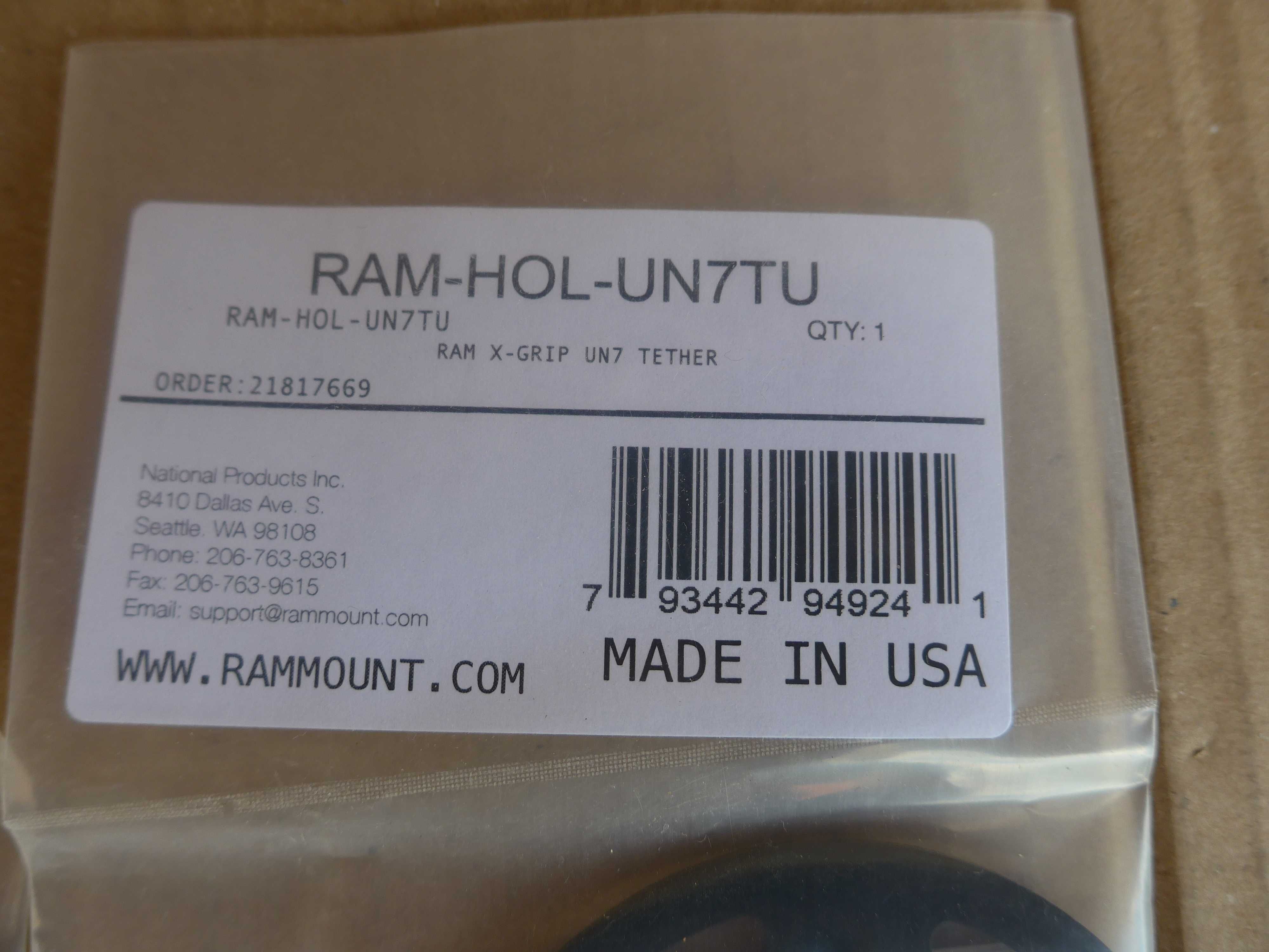 RAM-HOL-UN7TU dodatkowe zabezpieczenie telefonu Guma X-GRIP 7/10 2szt