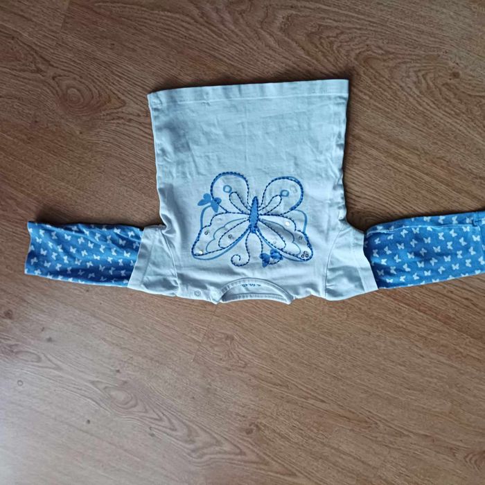 6. Bawełniana bluzeczka dla dziewczynki rozmiar 74 firmy 5.10.15