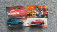 2 modele Jeep. Majorette Jeep Wrangler i Matchbox Jeep Renegade