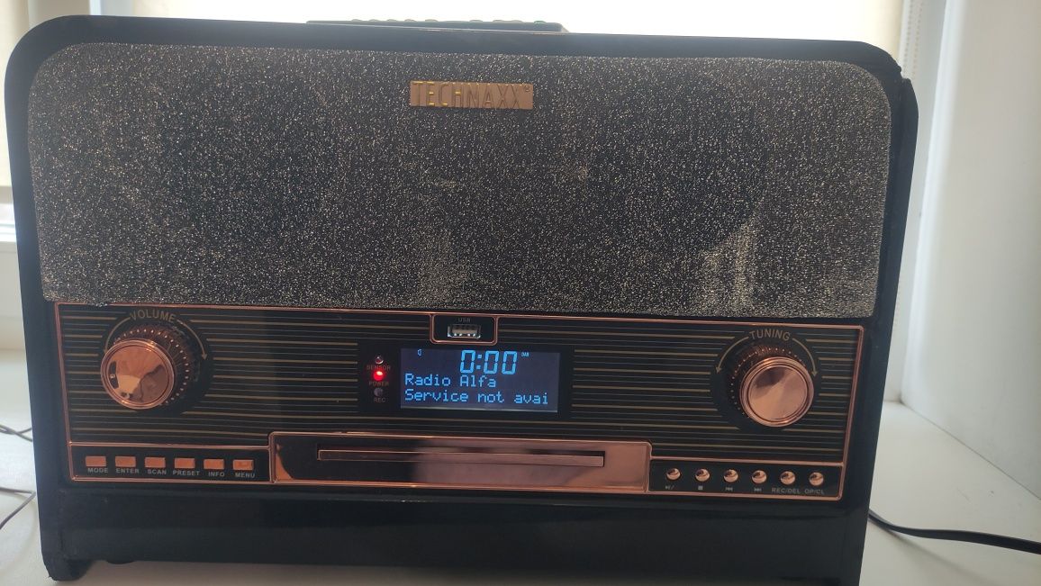 Радіопрогравач Technaxx Retro DAB+/FM стерео радіо з CD-програвачем і