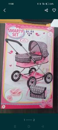 Wózek dla lalek z akcesoriami
