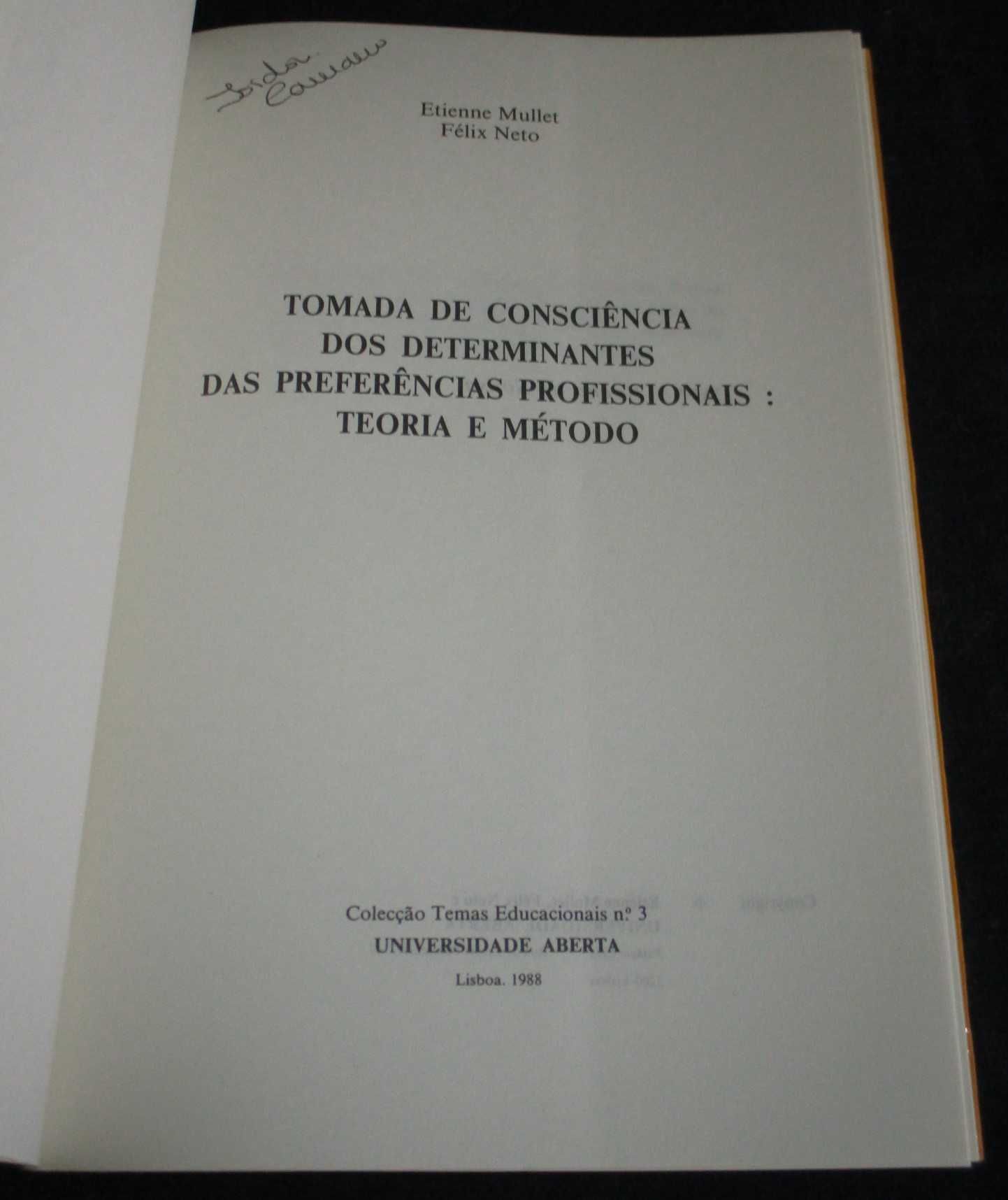 Livro Tomada de Consciência dos determinantes das preferências