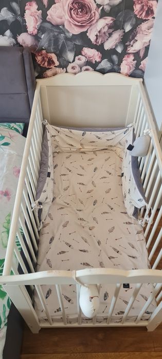 materac lateksowy Hevea Baby 120x60 +Łóżeczko niemowlęce Ikea