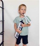 Piano / teclado com alça bucal + bolsa de transporte **envio grátis**