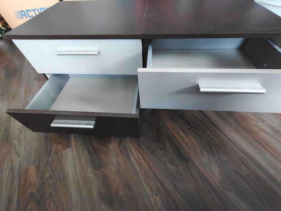 Dwie szafki nocne z szufladami stan bdb okazja tanio szafka nocna