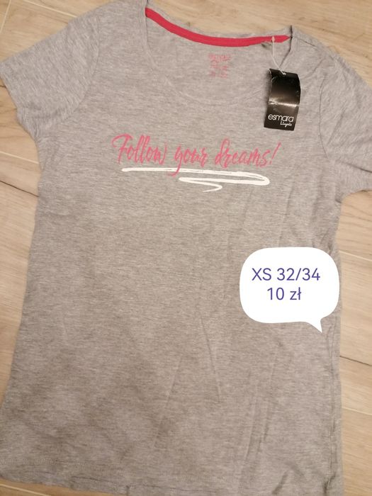 Koszulka t-shirt XS 32/34 damska